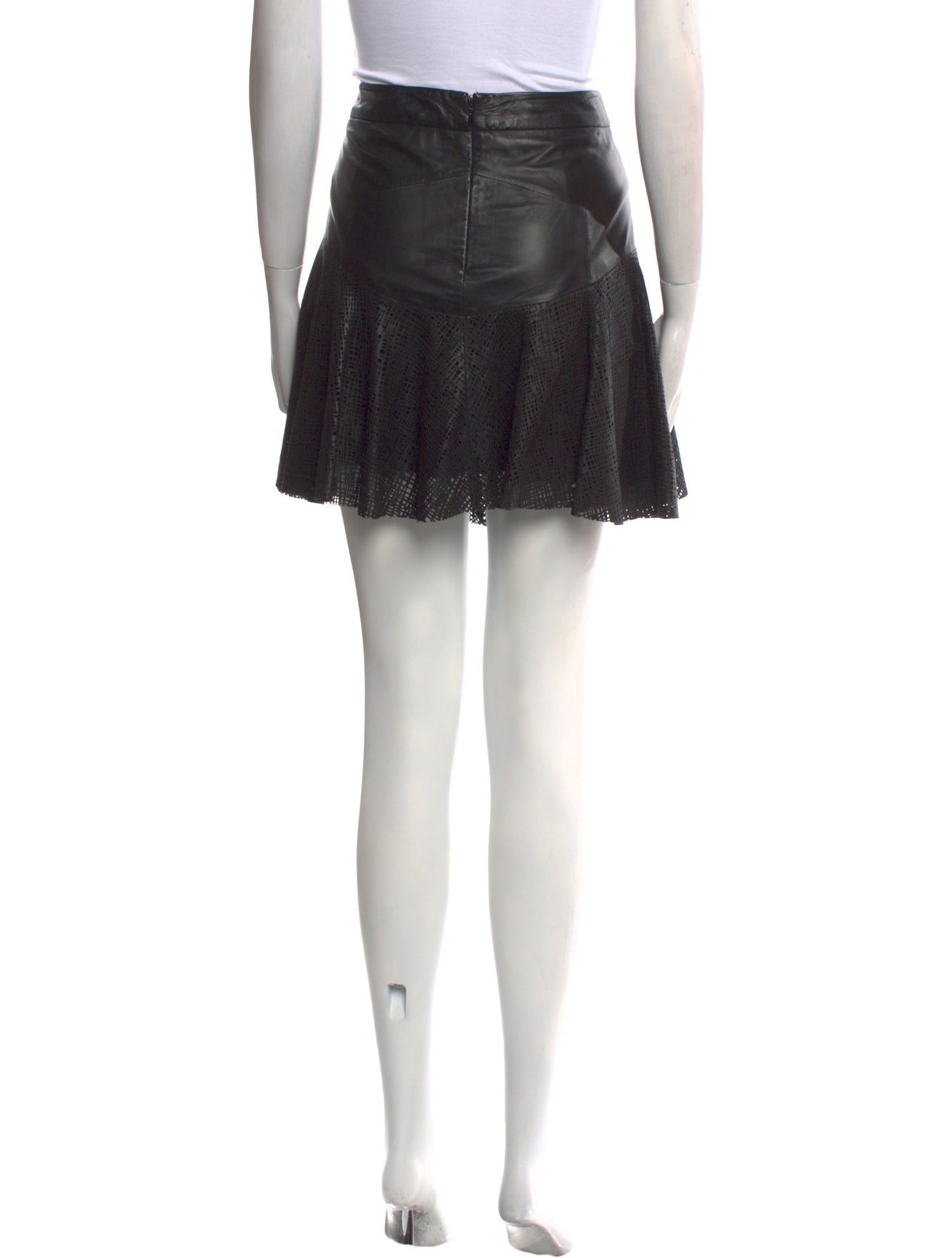 Derek Lam 10 Crosby Lambskin Mini Skirt